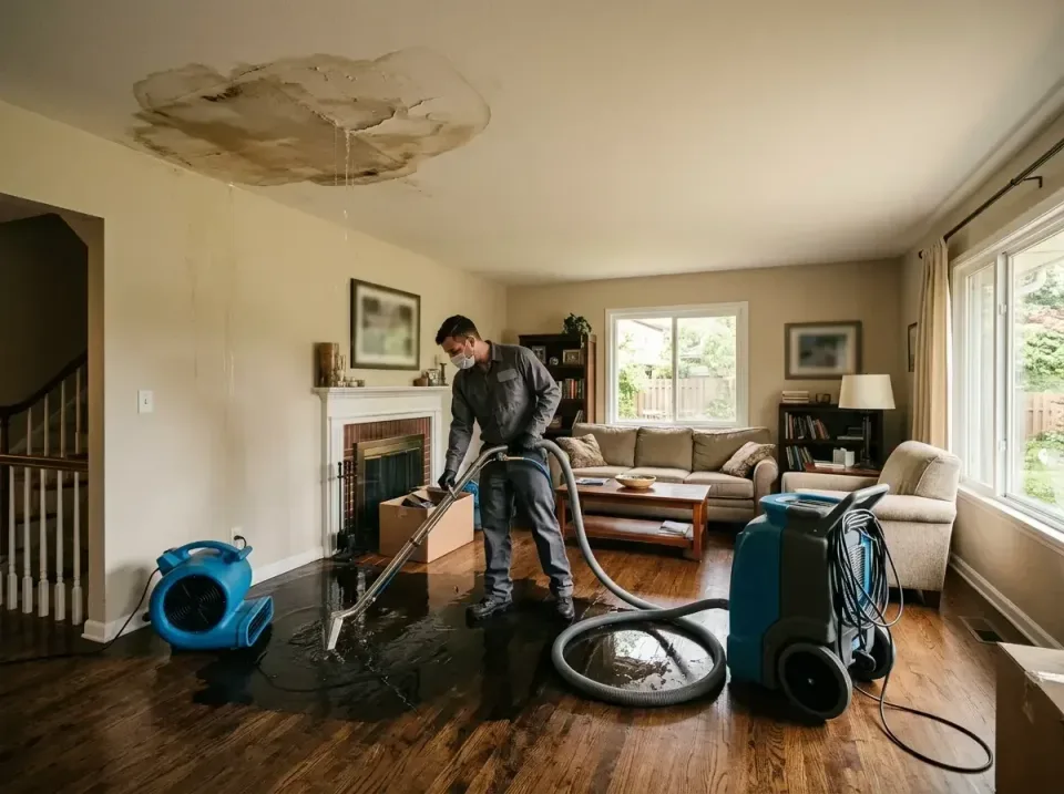 attic-pipe-burst-ceiling-drip-008 — frequently asked questions, Water Damage Restoration & Carpet Care in St. Robert, MO
